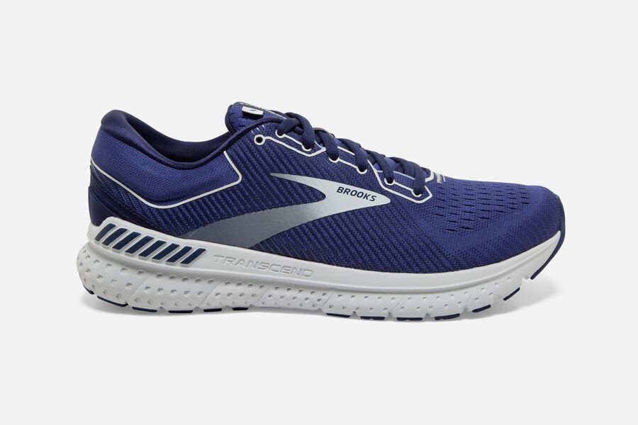 Brooks Men's Transcend 7 Road Running Shoes Deep Cobalt/Grey/Navy ( ZJHLA4382 )